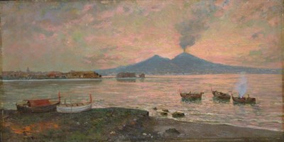 Lot 142 - Carlo Brancaccio Italian, 1861-1920 BAY OF...