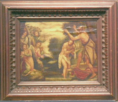 Lot 91 - Manner of Veronese BAPTISM Oil on canvas laid...