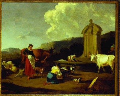 Lot 4036 - Attribute to Nicolaes Berchem Dutch, 1620-1683...