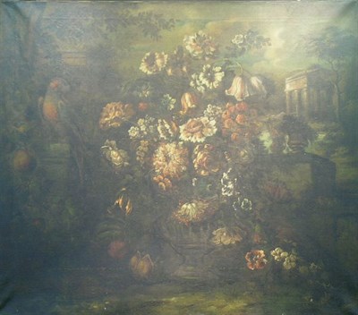 Lot 4063 - Manner of Gasparo Lopez FLORAL STILL LIFE WITH...