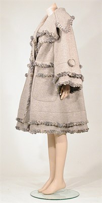 Lot 3652 - Fendi Taupe Melange Wool Coat Italian, 1994...