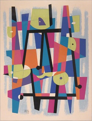 Lot 1266 - Carlos Merida [COMPOSITIONS] Color...
