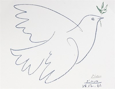 Lot 1297 - After Pablo Picasso DOVE OF PEACE Color offset...