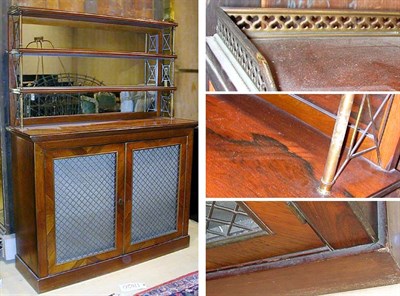 Lot 273 - Regency Style Rosewood Chiffonier