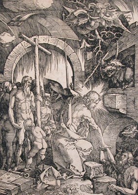 Lot 1201 - Albrecht Durer CHRIST IN LIMBO (B. 14; M. 121)...