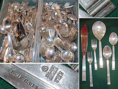 Lot 2437A - Danish Sterling Silver Flatware Service Grann...