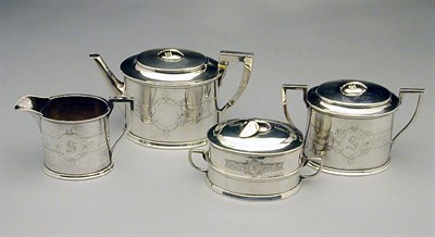 Lot 2162 - Sterling Silver Tea Service Retailed by E.A....