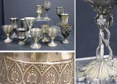 Lot 2228 - Miscellaneous Group of Silver Goblets 19th...