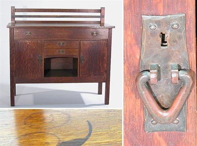 Lot 2314 - Gustav Stickley Arts and Crafts Oak Sideboard...