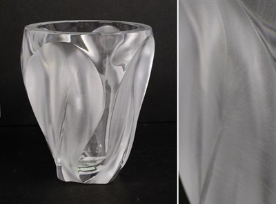 Lot 2502 - Lalique Mold Blown Glass Vase Of ovoid form,...