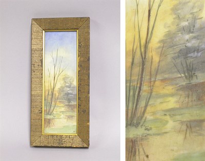 Lot 2638 - Framed American Encaustic Tile Co. Tile Of...