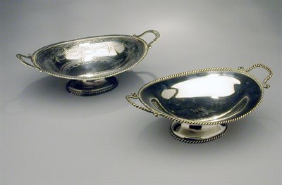 Lot 2226 - Two Silver Two-Handled Cake Baskets William...