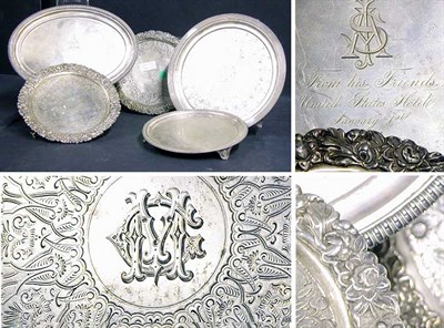 Lot 2194 - Two Silver Teapot Stands One W.G. Forbes, New...