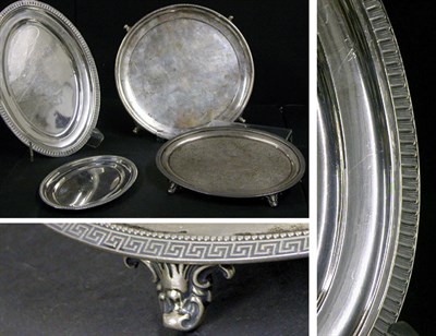 Lot 2196 - Group of Four Trays and Salvers William Gale &...