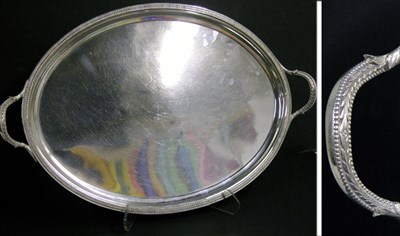 Lot 2201 - Silver Two-Handled Tray Ball, Black & Co., New...