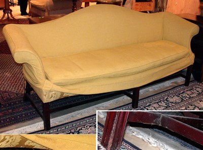 Lot 2565 - George III Style Mahogany Camel Back...