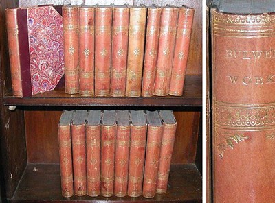Lot 2541 - [BINDINGS] BULWEES Works Frontispiece. 17 vols....