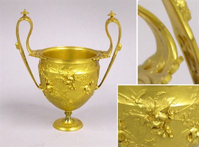 Lot 2673 - French Gilt-Bronze Two-Handled Footed Cup...