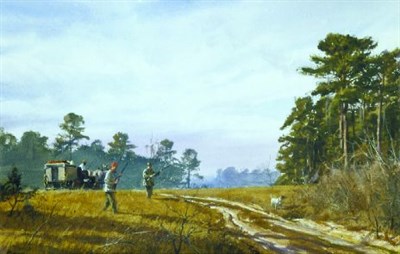 Lot 184 - Ogden Minton Pleissner 1905-1983 A COVEY POINT,...