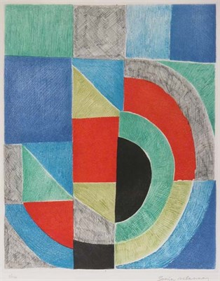 Lot 1197 - Sonia Delaunay [COMPOSITIONS] Color aquatints,...