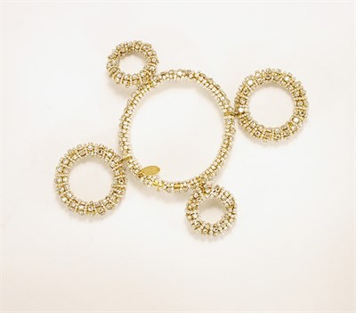Lot 3129 - Haskell Hinged Bracelet USA, late 1950s...