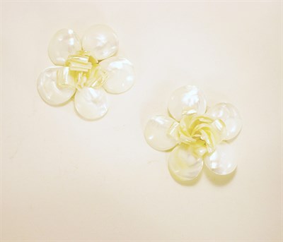 Lot 3073 - Pair of Haskell Large Flower Fur Pins USA,...