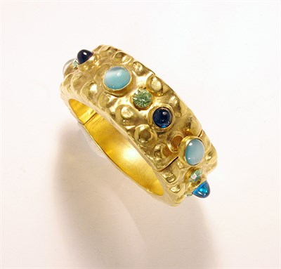 Lot 3216 - Luciana Aloisi de Reutern Gilt Cuff Bracelet...