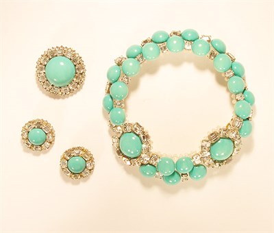 Lot 3227 - Set of Valentino Choker, Pin and Earrings...