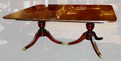Lot 4176 - Regency Style Mahogany Double-Pedestal Dining...