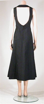 Lot 3522 - Trigere Black Silk Faille Evening Dress...