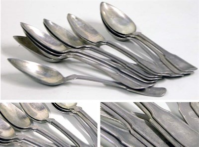 Lot 2164 - Set of Silver Spoons Salisbury, New York, mid...