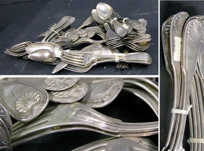 Lot 2179 - Set of Twelve American Silver Forks and Eight...