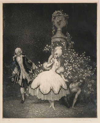 Lot 1259 - Norman Lindsay THE HIDDEN FAUN Etching and...
