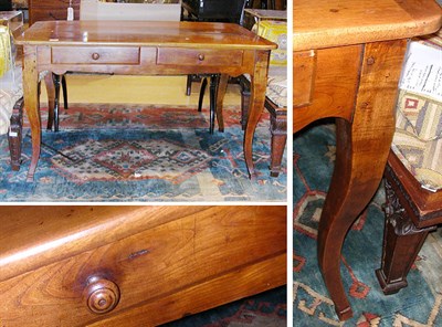 Lot 2378 - Provincial Louis XV Style Fruitwood Two-Drawer...