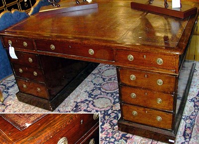 Lot 290 - Victorian Oak Partner's Desk