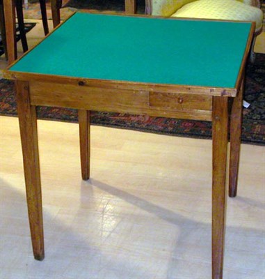 Lot 237 - Provincial Louis XVI Style Pine Card Table