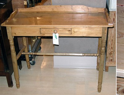 Lot 2247 - Provincial Pine Single Drawer Washstand Height...