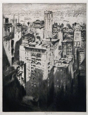 Lot 1284 - Joseph Pennell AMONG THE SKYSCRAPERS (WUERTH...