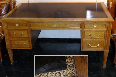 Lot 165 - Louis XVI Style Oak Writing Desk
