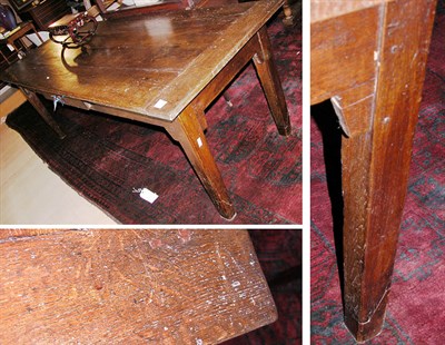 Lot 2193A - Provincial Louis XVI Style Oak Farm Table...