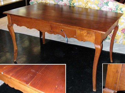 Lot 2483 - Provincial Style Fruitwood Two-Drawer Writing...