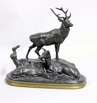 Lot 2080 - Antoine-Louis Barye French, 1795-1875 STAG,...