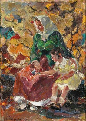 Lot 265 - John Edward Costigan 1888-1972 MOTHER AND...