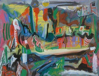 Lot 307 - Joseph Meierhans 1890-1980 ABSTRACT LANDSCAPE...