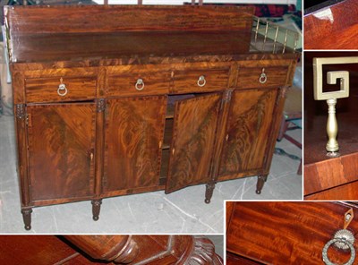 Lot 2115 - Classical Mahogany Sideboard Probably New York,...