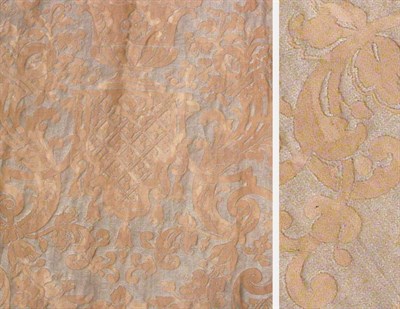 Lot 3835 - Fortuny Curtains Four panels of printed cotton...