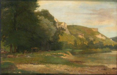 Lot 71 - Constant Troyon French, 1810-1865 LANDSCAPE...