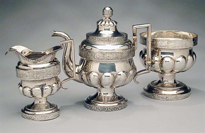 Lot 2217 - Silver Tea Service William B. Heyer, New York,...