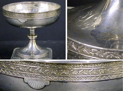 Lot 2152 - Sterling Silver Compote Circa 1860 Of circular...