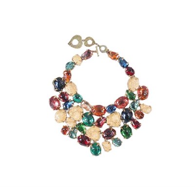 Lot 3370 - Yves Saint Laurent Gold Nugget Bib French,...
